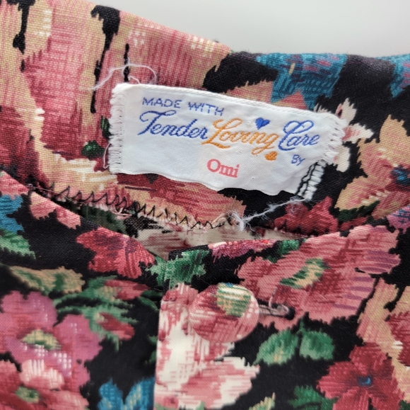 Vintage Made With Tender Loving Care by OMI Floral Top & Pants Set Size 10 - Picture 3 of 12
